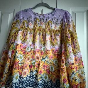 Fig and Flower Multi-Colored Top